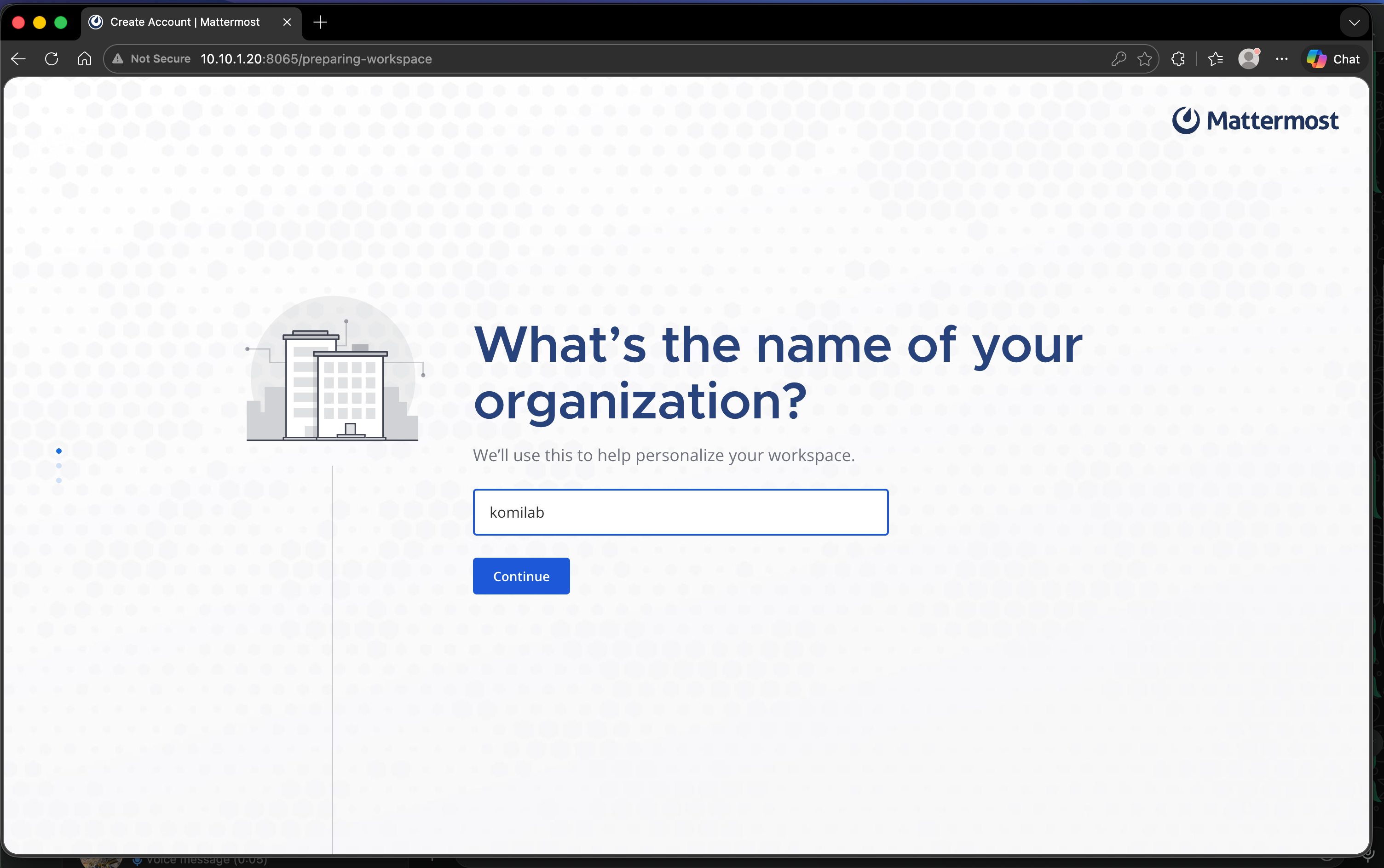 Configuration de l'organisation